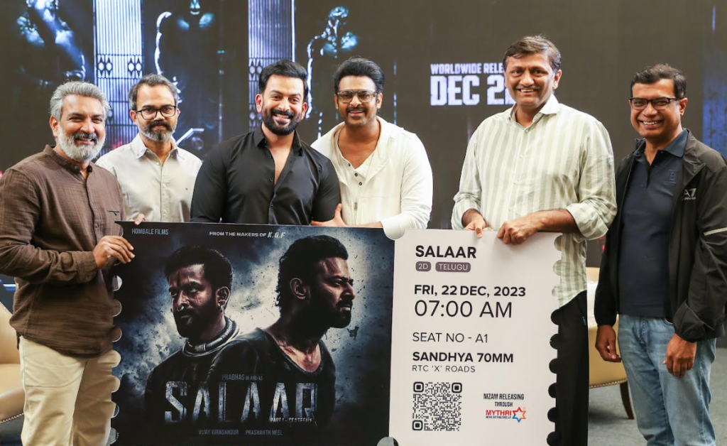 Director SS Rajamouli Purchased The First Ticket Of Rebel Star Prabhas Salaar 1 image 4