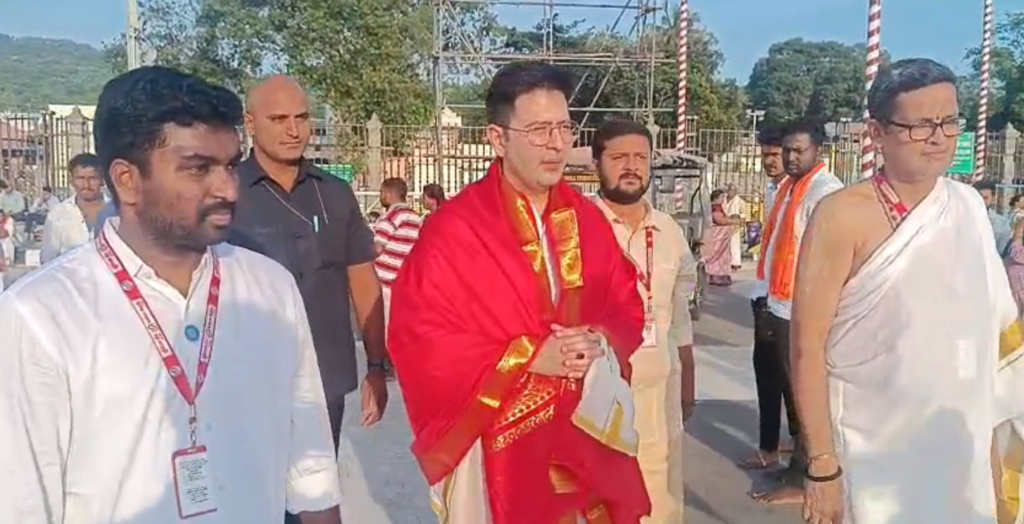 Aam Aadmi Party MP Raghav Chadha visited TTD today 2 Screenshot 2025 09 15 144710