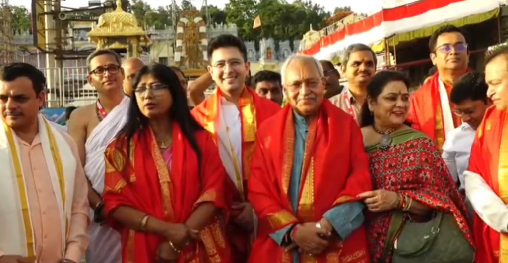 Aam Aadmi Party MP Raghav Chadha visited TTD today 1 Screenshot 2025 09 15 144806