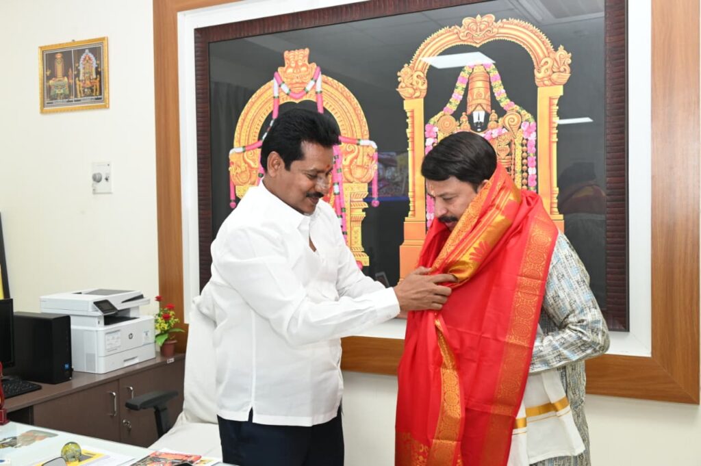 Singer, music director, actor and producer R.P. Patnaik Meets SVBC Chairman - Discusses Devotional Projects Collaboration 1 WhatsApp Image 2026 09 13 at 4.53.18 PM